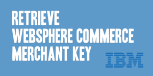 Retrieve WebSphere Commerce Merchant Key